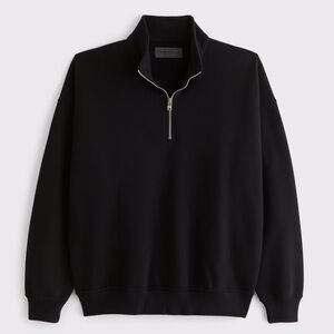 Abercrombie & Fitch Black Half-Zip Sweater Tunic